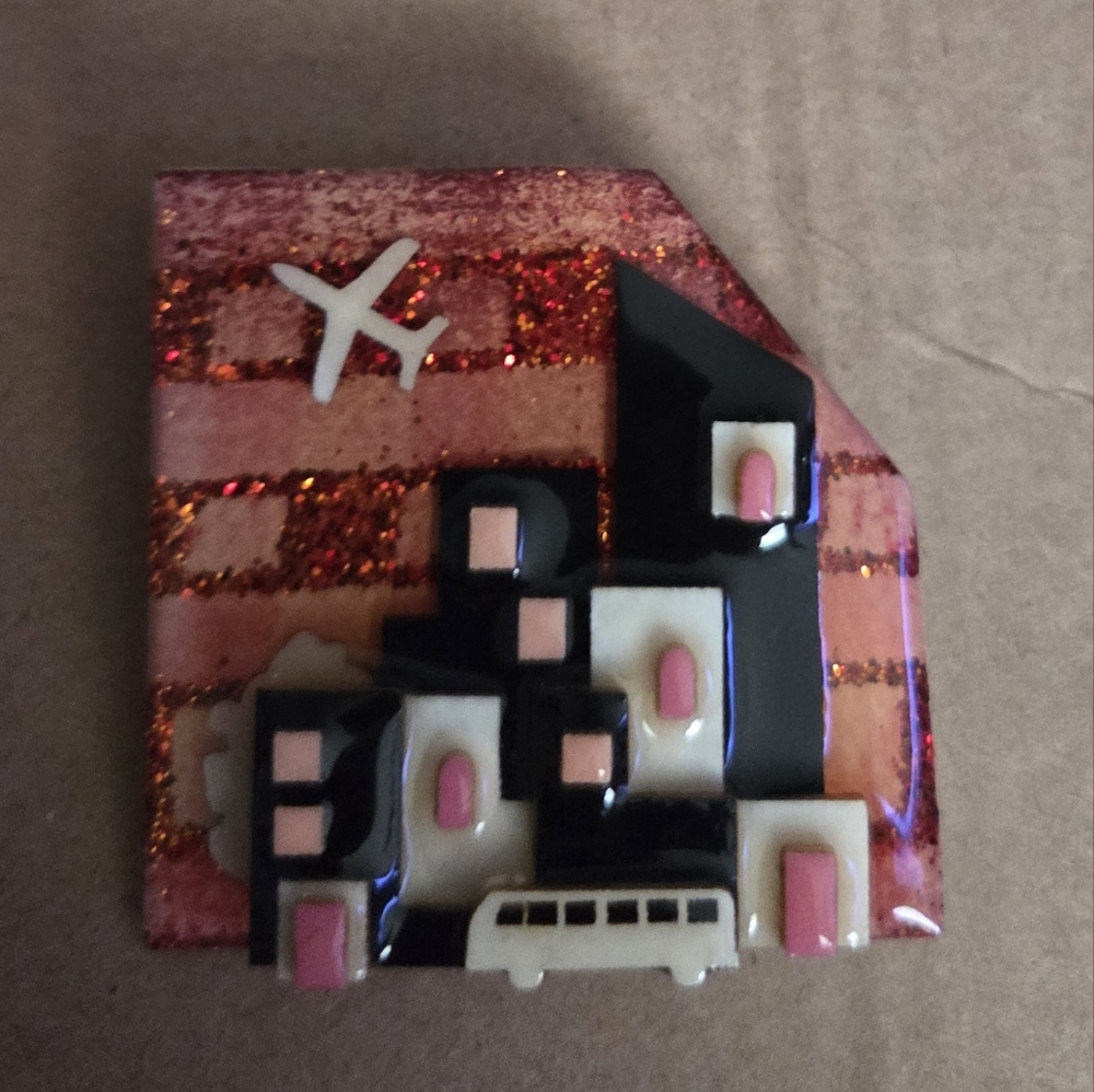 House Pins By Lucinda-Cityscape Brooch